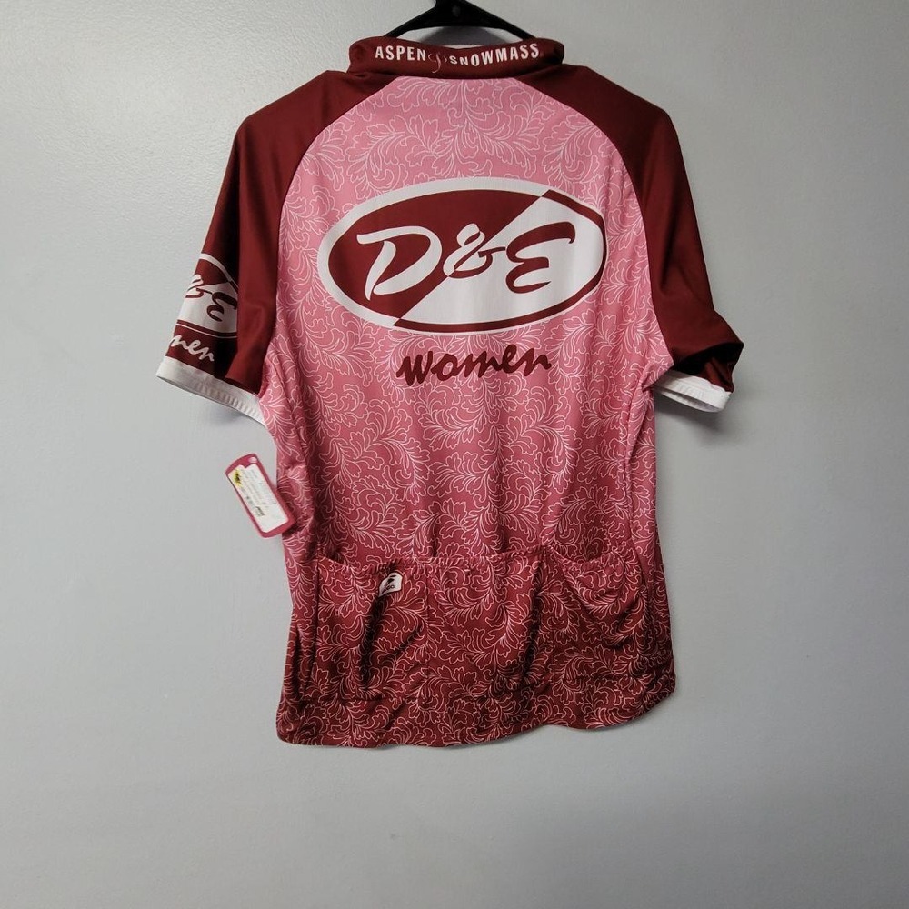 SUGOI Aspen Snowmass Women's Cycling Jersey XL‎ Short Sleeve Pink Floral Tags